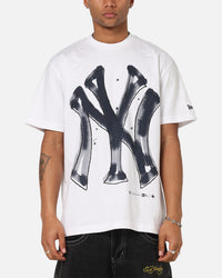 New Era New York Yankees Oversized Paint T-Shirt White