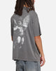 Saint Morta Redemption Mock Neck T-Shirt Washed Charcoal