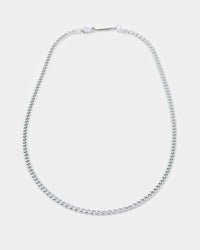 Saint Morta 3mm Micro Cuban Chain White Gold