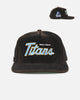 New Era Gold Coast Titans 'NRL Golfer Washed Black' Pre-Curved Corduroy Golfer Snapback Washed Black