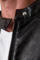 MNML Leather Moto Jacket Black