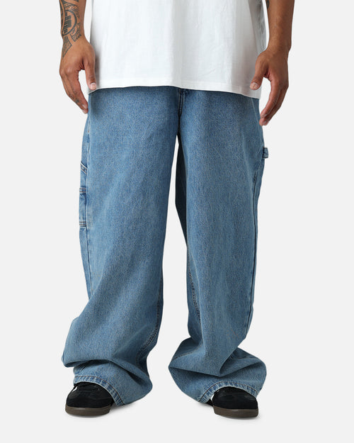 Carre Baggy Carpenter Jeans Mid Blue Wash