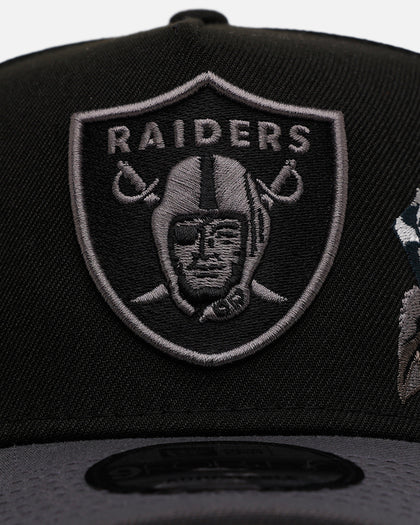 New Era Las Vegas Raiders 'Stealth Roses' 9FORTY A-Frame Snapback Black