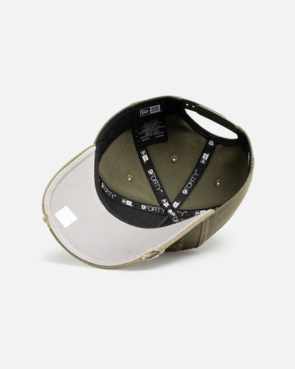 New Era Los Angeles Lakers 'Distressed Olive' 9FORTY A-Frame Snapback Olive