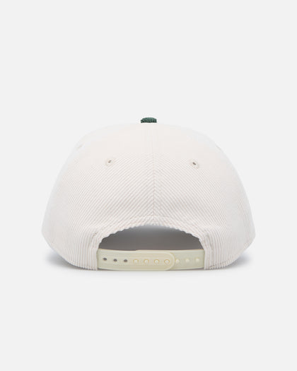 New Era Oakland Athletics'Heritage Golf' Pre-Curved Golfer Snapback Chrome White