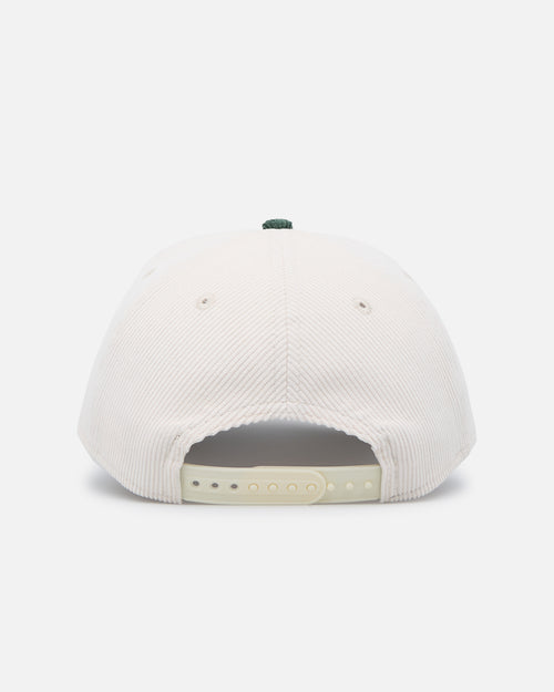 New Era Oakland Athletics'Heritage Golf' Pre-Curved Golfer Snapback Chrome White