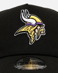 New Era Minnesota Vikings 'Black And Team Color' 9FORTY A-Frame Snapback Black/Official Team Color