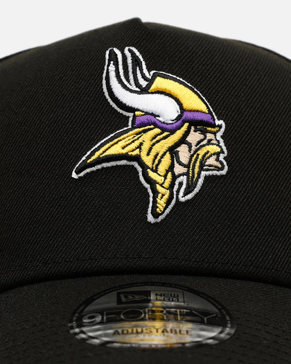 New Era Minnesota Vikings 'Black And Team Color' 9FORTY A-Frame Snapback Black/Official Team Color