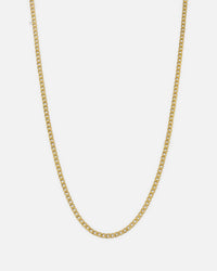 Saint Morta 3mm Smooth Cut Cuban Chain Gold