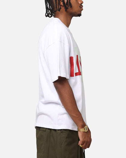 The Anti Order Echo Spray Drop Shoulder T-Shirt White