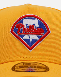 New Era Philadelphia Phillies 'Sunshine' 9FORTY A-Frame Snapback Canary