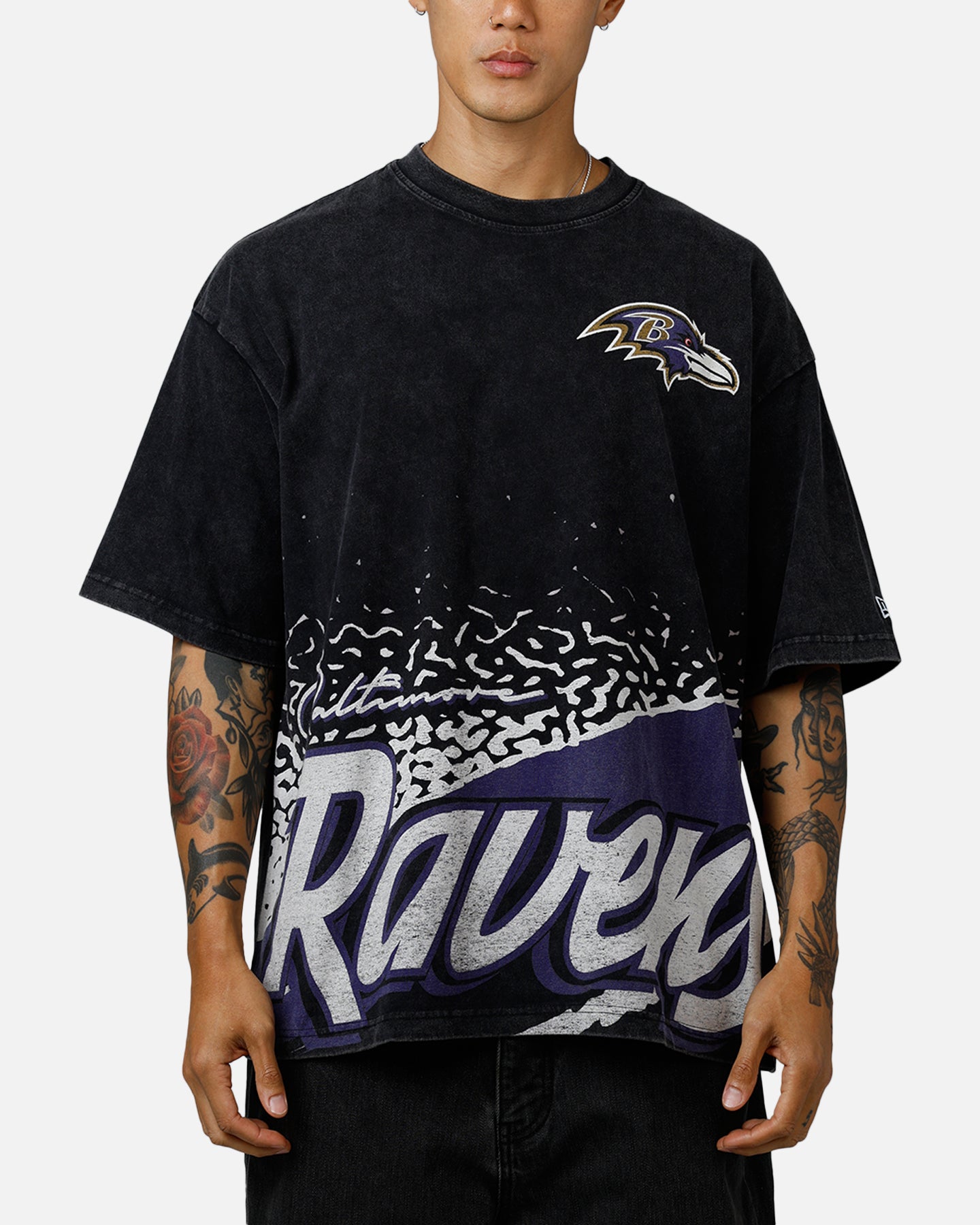 the ravens 限定Tシャツ New Era Baltimore Ravens Sport Class T-Shirt Washed Black