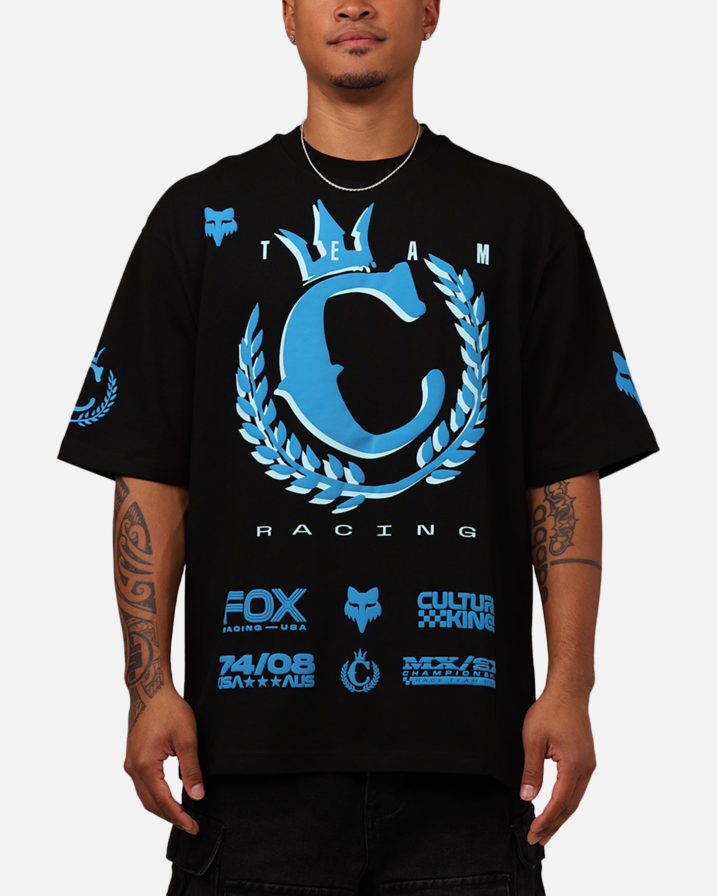 Fox Racing X Culture Kings T-Shirt Black/Blue | Culture Kings US
