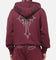 Ed Hardy Trinity Rhinestone Zip Hoodie Plum