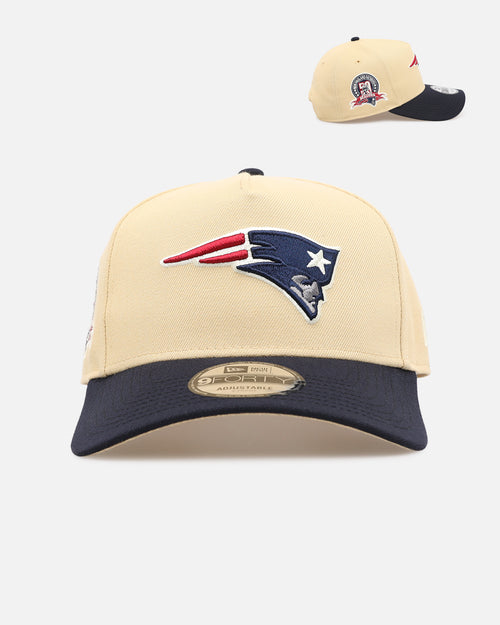 New Era New England Patriots 'Vintage' 9FORTY A-Frame Snapback Vegas Gold