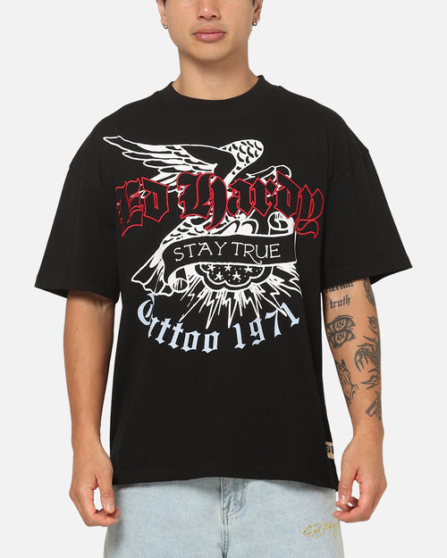Ed Hardy Flash T-Shirt Black
