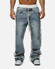 MNML Ultra Baggy Border GN8 Denim Jeans Blue/White
