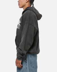Represent Pegasus Zip Through Hoodie Vintage Grey
