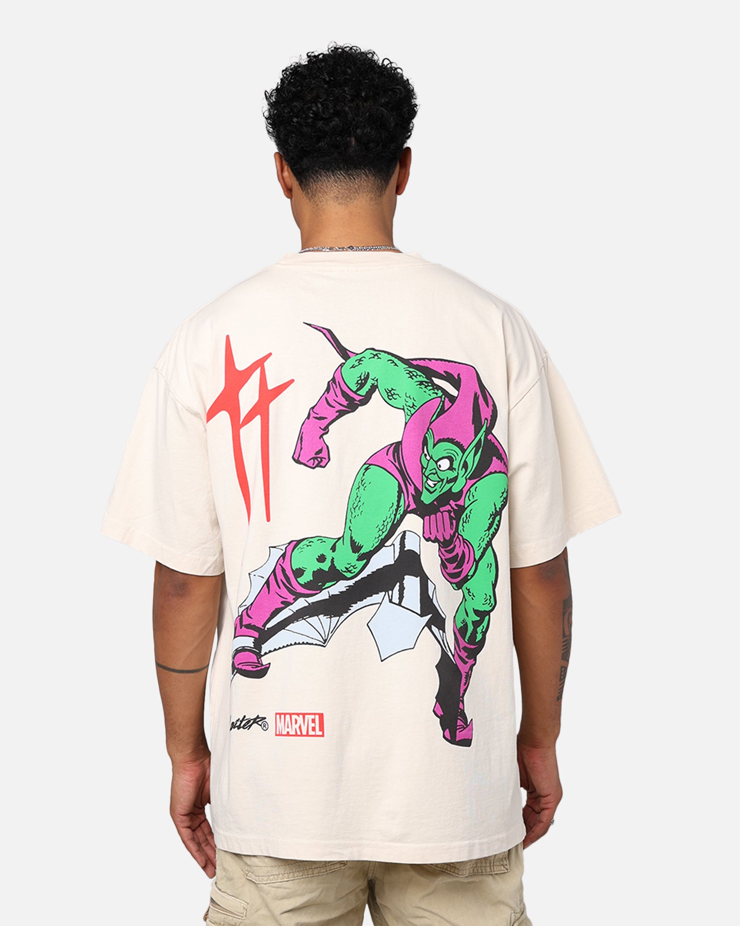Marvel Spider-Man Green Goblin T-Shirt Off White | Culture Kings US