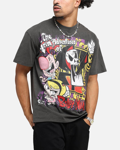 American Thrift X Cartoon Network Grim Adventures Heavy T-Shirt Black Wash