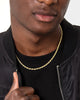 House Of Auric Rope 4mm 18" Chain 18k Gold Vermeil