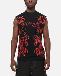 Ed Hardy Dragon Muscle T-Shirt Black