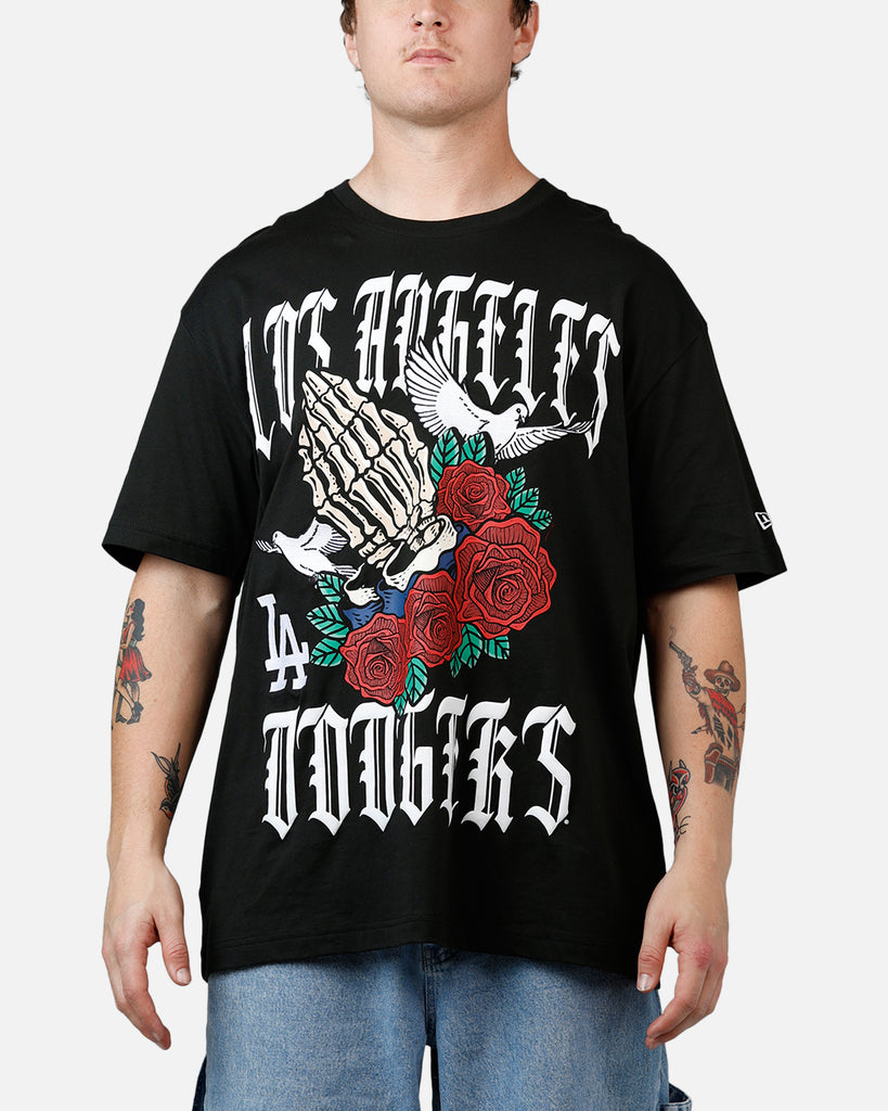 New Era Los Angeles Dodgers Praying Hands T-Shirt Black | Culture