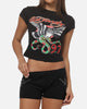Ed Hardy Women's Eagle Baby T-Shirt Black