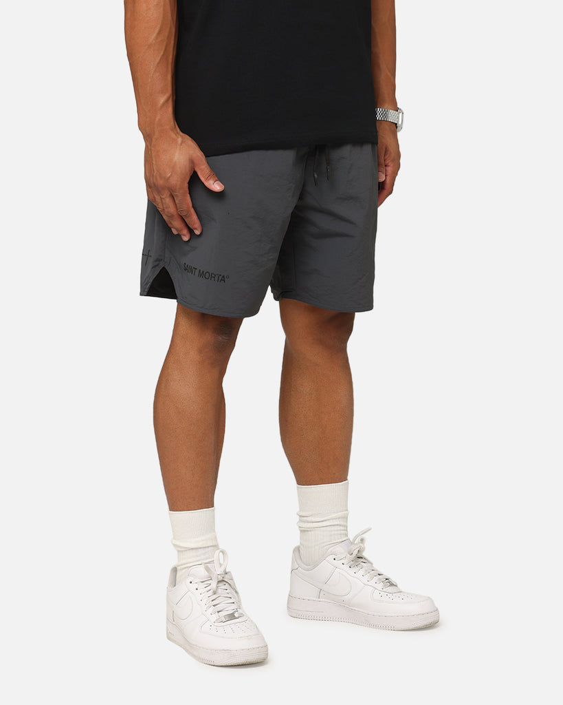 Saint Morta Official Nylon Shorts Dark Grey | Culture Kings US
