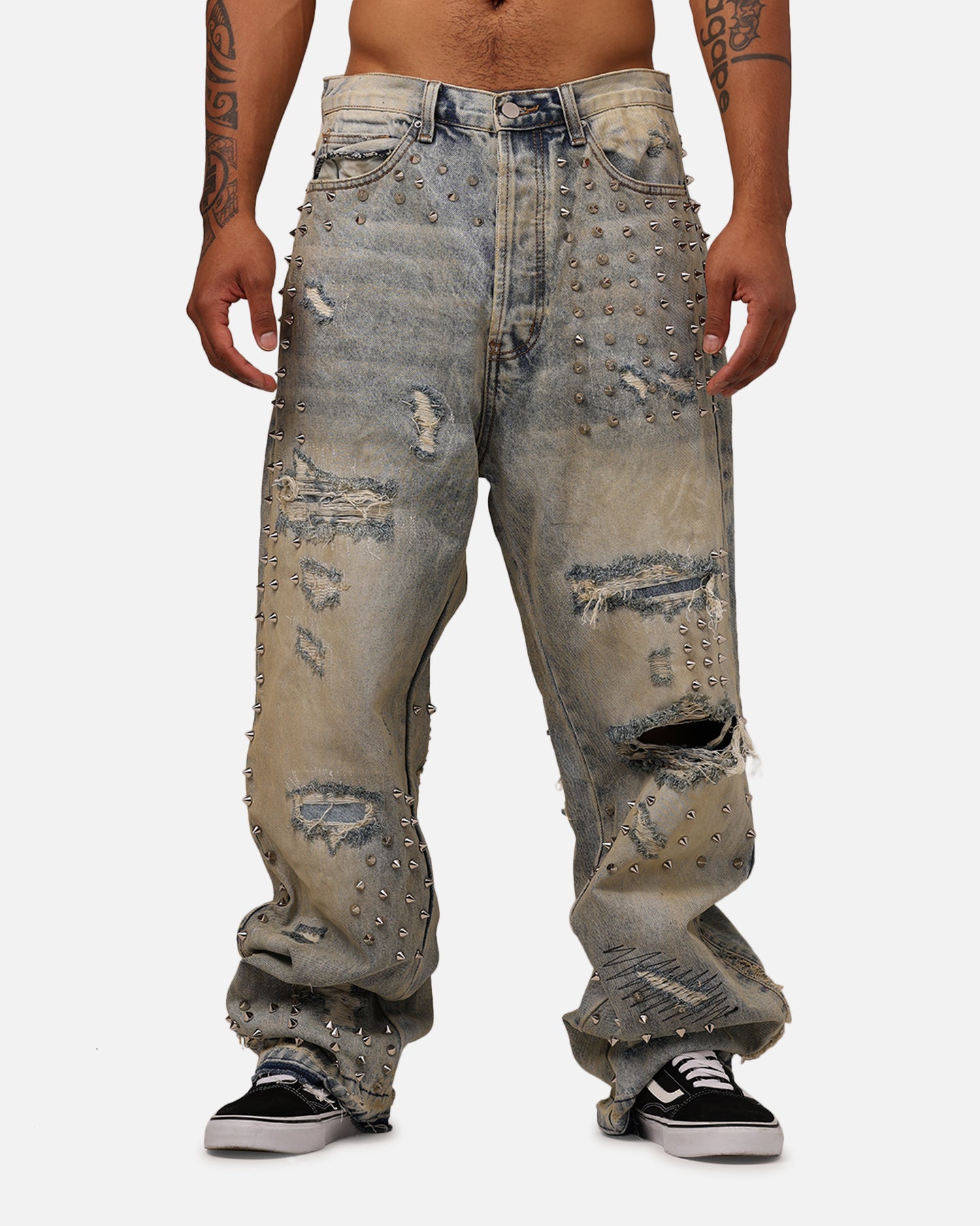 MNML Ultra Baggy Emo Denim Jeans Blue | Culture Kings US