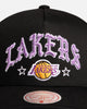 Mitchell & Ness Los Angeles Lakers 'Black Letter' Pro Pinch Snapback Black