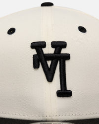 New Era Los Angeles Dodgers 'Upside Down LA Logo' 9FIFTY Snapback Chrome/Black