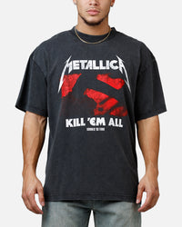 Merch Traffic Metallica 1983 Tour T-Shirt Washed Black
