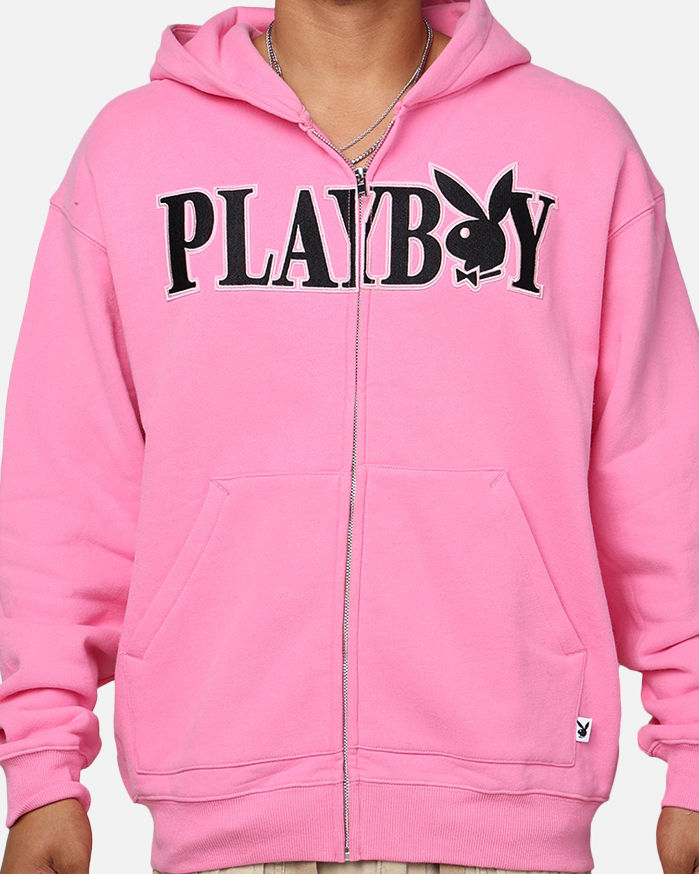 Playboy By Culture Kings Bunny Zip Hoodie Pink | Culture Kings US