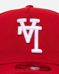 New Era Los Angeles Dodgers 'Upside Down LA Logo' 9FORTY A-Frame Snapback Red