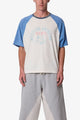 MNML Vintage Baseball 3/4 Sleeve Tee Off White/Blue