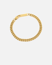 Saint Morta 5mm Cuban Bracelet Gold