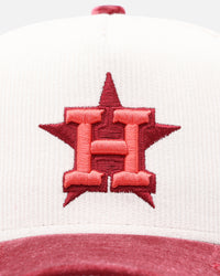 New Era Houston Astros 'Premium Corduroy Velvet' 9FORTY A-Frame Snapback Chrome White/Cardinal