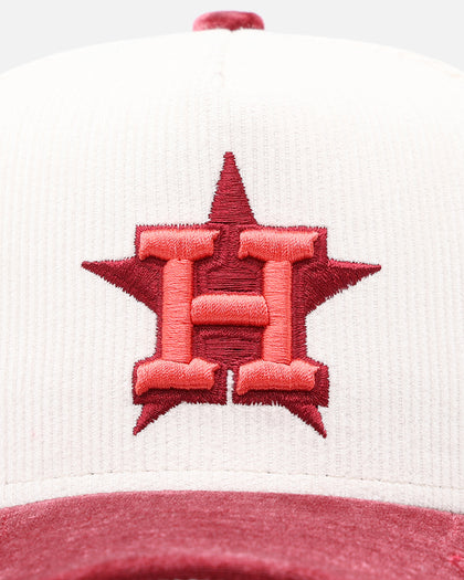 New Era Houston Astros 'Premium Corduroy Velvet' 9FORTY A-Frame Snapback Chrome White/Cardinal