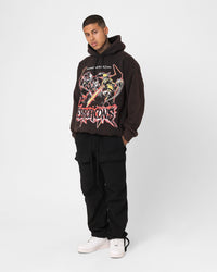 Goat Crew X Transformers Terrorcons Vintage Hoodie Black Wash