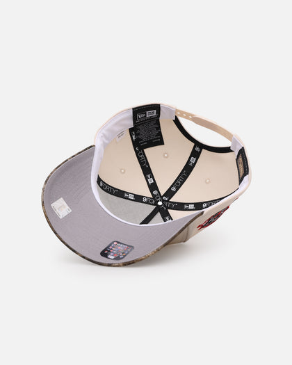New Era Chicago Bulls 'Realtree Visor' 9FORTY A-Frame Snapback Cream/Camo