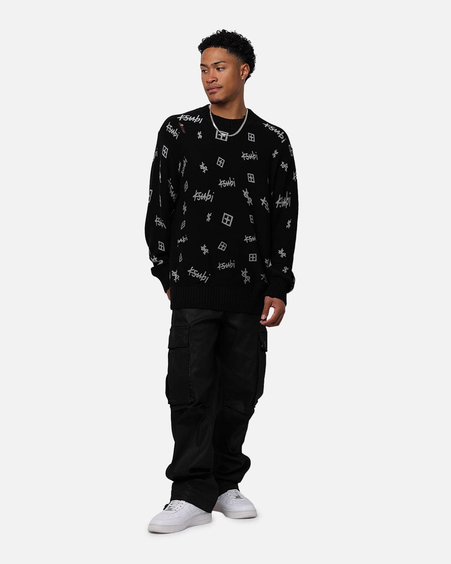 Ksubi Trash Box Knit Crewneck Black | Culture Kings US