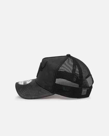 New Era Chicago Bulls 'Camo' 9FORTY A-Frame Trucker Snapback Black
