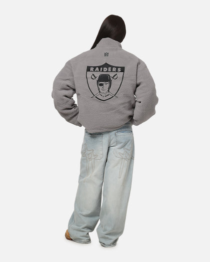 Mitchell & Ness Las Vegas Raiders Reversible Puffer Jacket Black