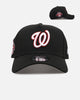 New Era Washington Nationals 'Black And Team Color' 9FORTY A-Frame Snapback Black/Official Team Color