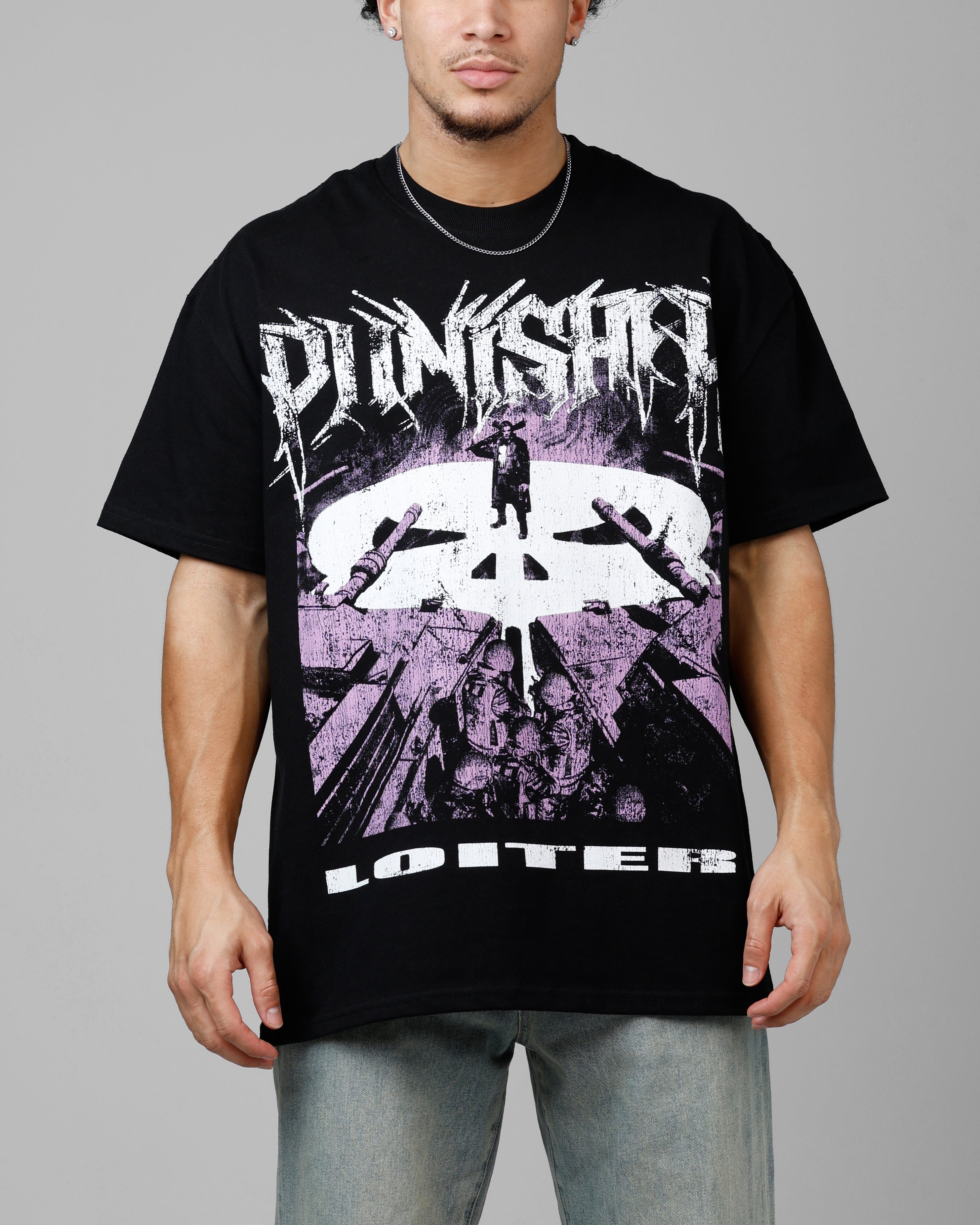 Loiter Marvel The Punisher Heavyweight T-Shirt Black | Culture