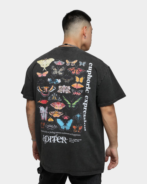 Loiter Euphoria Ultra Premium Vintage T-Shirt Black Wash