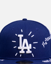 New Era Los Angeles Dodgers 'MLB Scribble' 59FIFTY Fitted Dark Blue