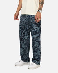 X-Large Comic Denim Pants Indigo