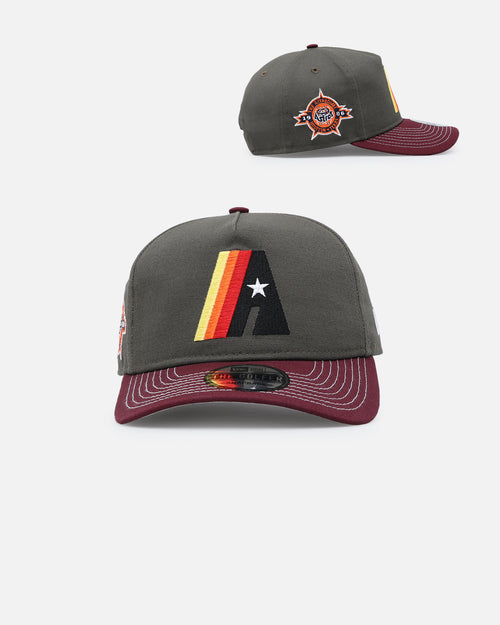 New Era Houston Astros 'Contrast Visor' Pre-Curved Golfer Snapback Moss/Maroon